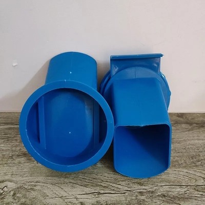 粮仓出粮嘴关出料口塑料蓝色出粮嘴收放自如粮囤口粮仓关圆形