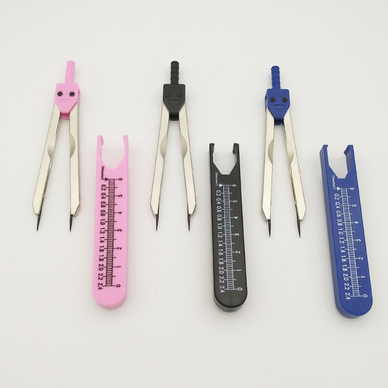 练习分规测心电图绘制图带有刻度圆规心内科测量尺学生分轨