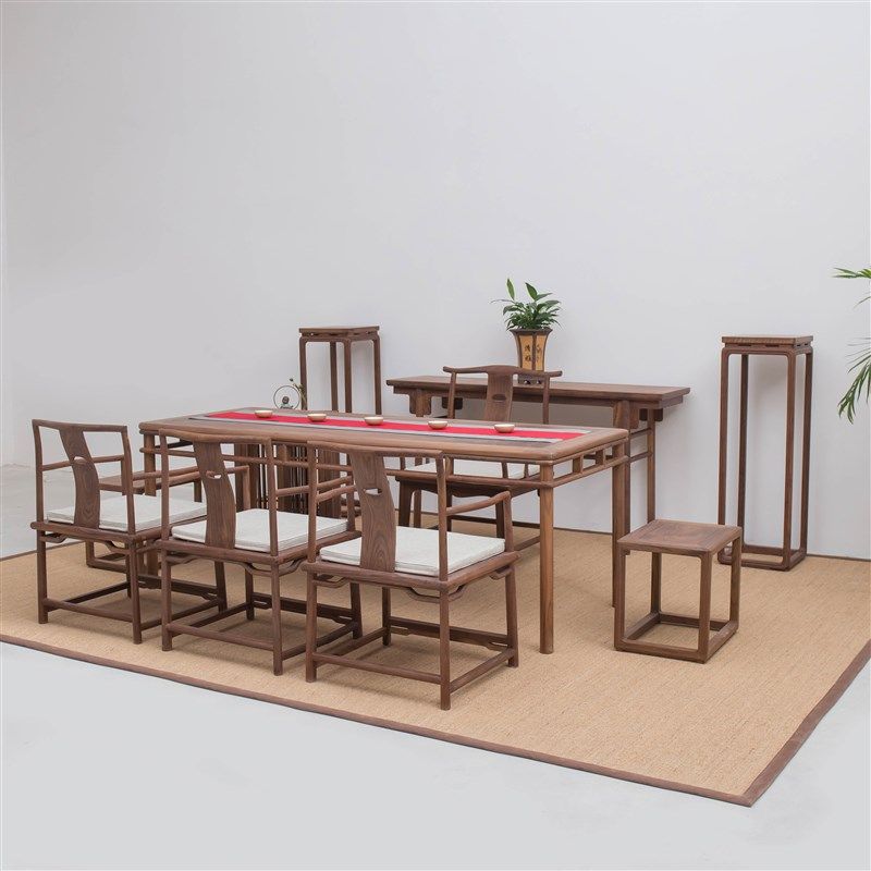 新老榆木茶桌椅功夫茶台实木桌子桃茶桌子,住宅家具,家用茶台/茶桌,淘宝优惠券,粉丝福利购,淘宝优惠卷