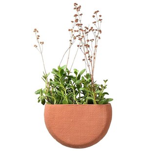 红陶土挂式吊篮无孔透气绿植创意阳台多肉小盆墙上装饰壁挂盆