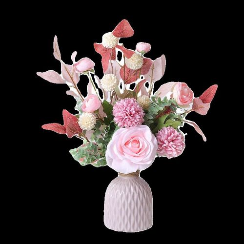 仿真会议室假盆景向日葵绿植电视柜台空调柜机上的