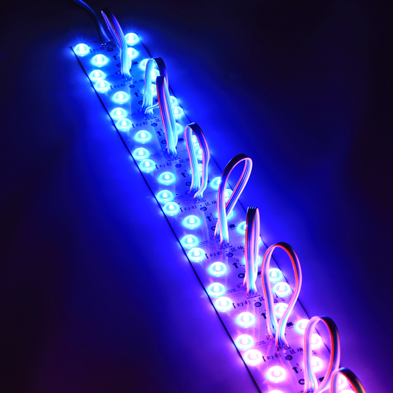 rgb模组幻彩灯箱区块灯炫彩全彩软膜天花星空顶编程工程2v氛围灯