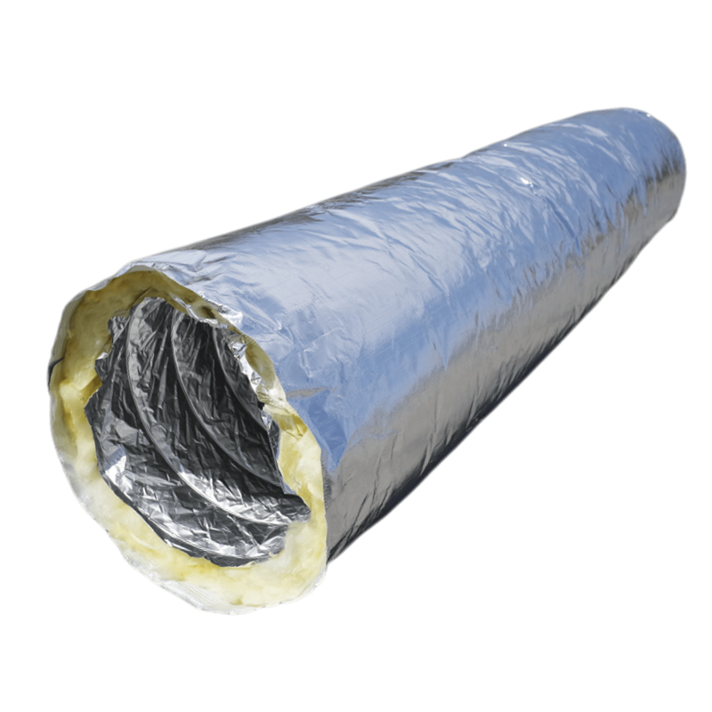 风机盘管保温软管通风管道导风管加筋铝箔伸缩玻纤布岩棉管分风口