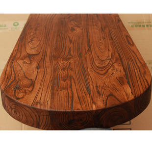 老榆木吧台板子台面大板餐桌工作飘窗写字台桌隔板定制