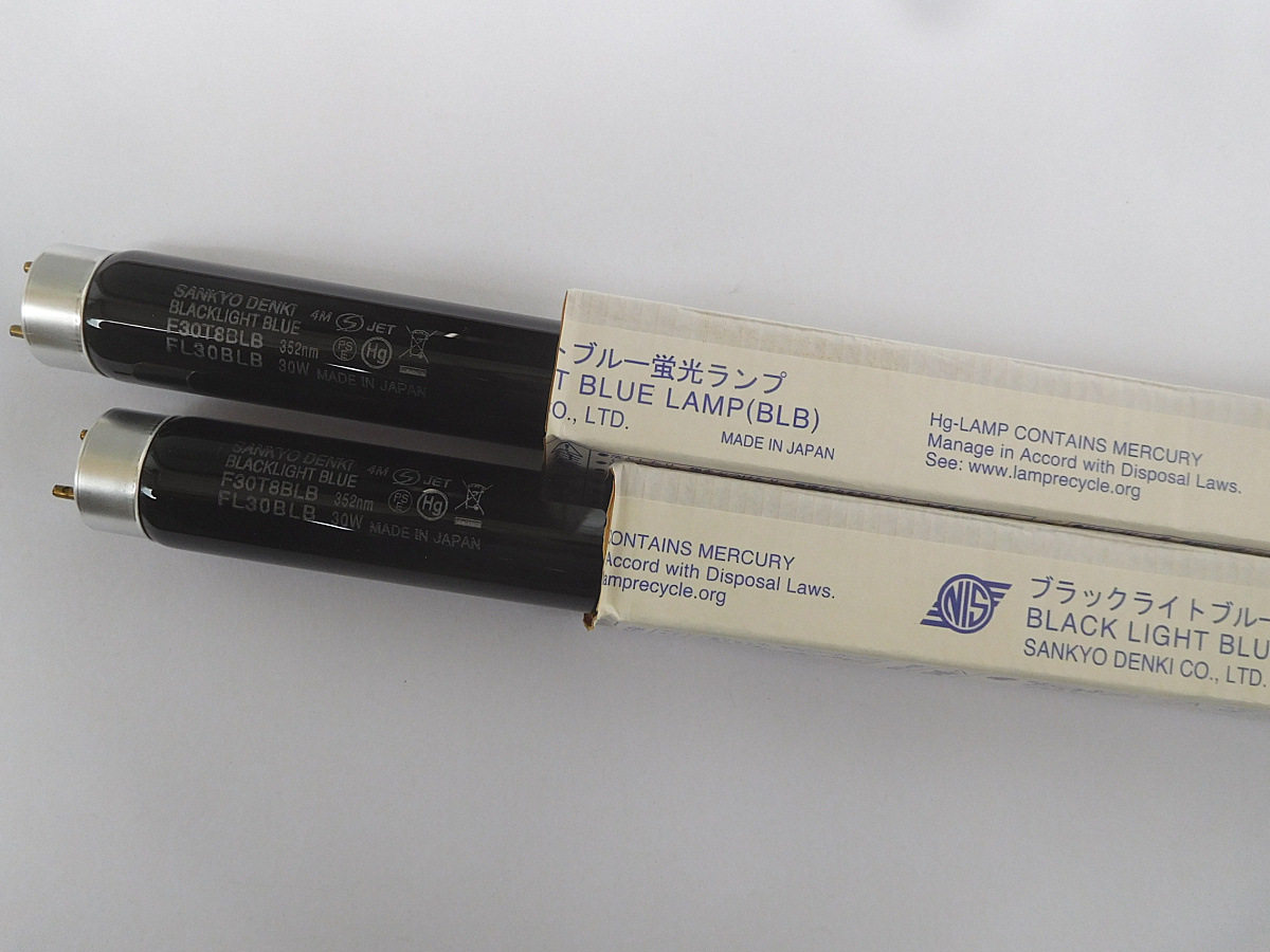110V/220V30W三共SANKYODENKIF30T8BLB黑光紫外线检测探伤灯管
