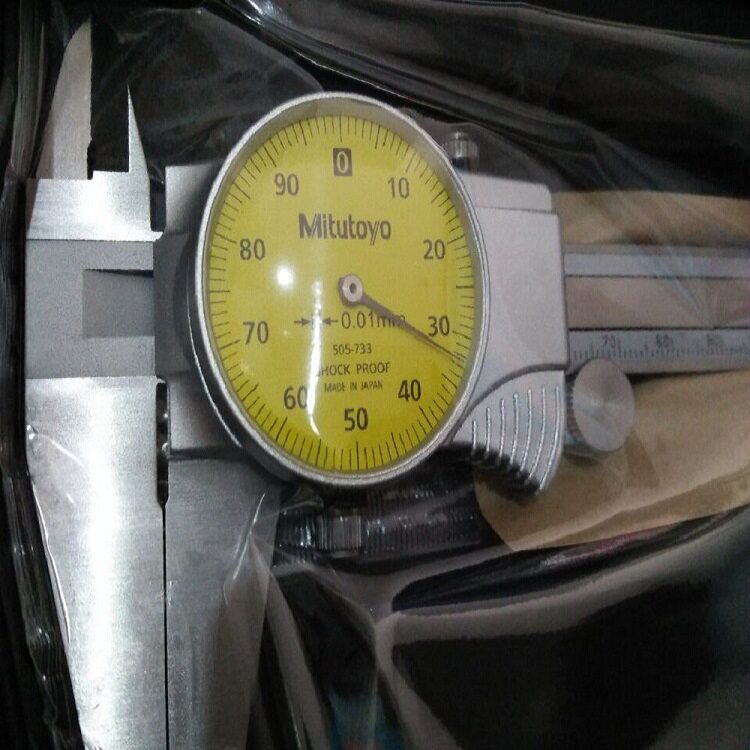 批发三丰带表卡尺0-200mm505-733机械游标卡尺精密量具