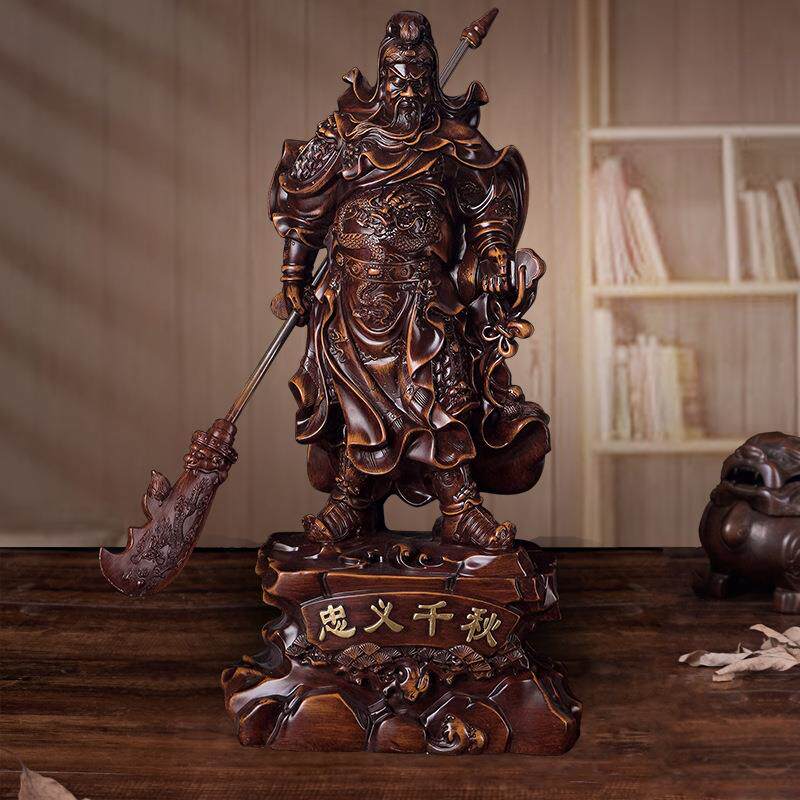 工艺品关公神像武财神树脂手工摆件开业客厅创意家居装饰品