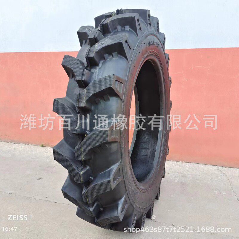 12.4-28拖拉机水旱两用方头花纹直销拖拉机12.4-28人字轮胎