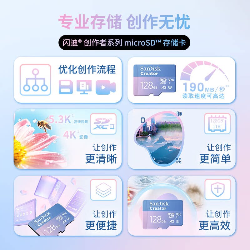 SanDisk Creator Memory Card for DJI Pocket 3 & Cameras - Product image 2