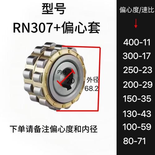 偏心轴承RN307M摆线针减速机用