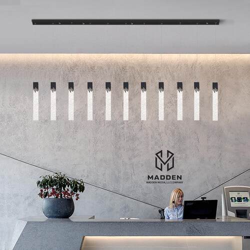 轻奢北欧水晶吧台前台吊灯餐厅灯床头过道楼梯别墅复式楼长吊灯
