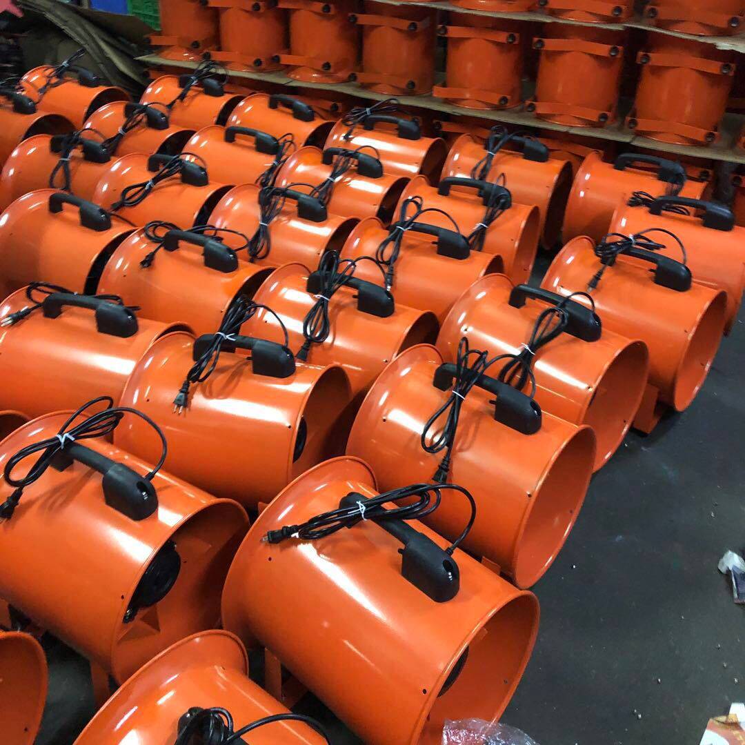 P-14寸厂家现货移动手提排风机厨房工业抽风机手提风机排烟排尘机