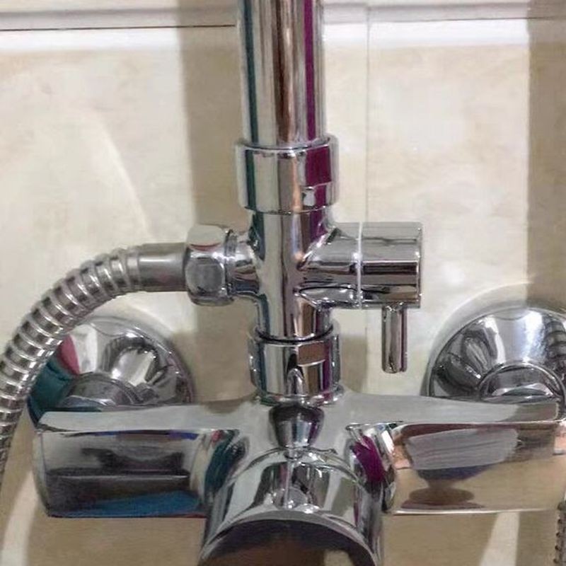 切换转换器淋浴配件快开 6分接头三通阀分水器全铜花洒4分一进二