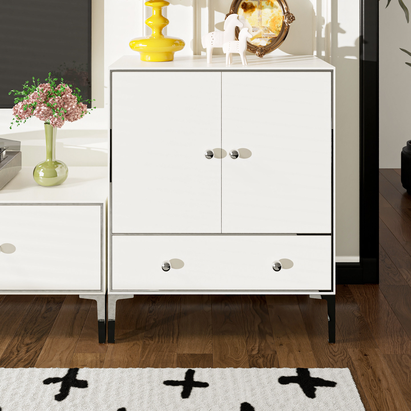 空云客厅家用收纳储物柜一体多抽屉钢制斗柜玄关大容量入户储物柜,住宅家具,斗柜,淘宝优惠券,粉丝福利购,淘宝优惠卷