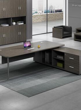 公室办约公老板桌总裁桌大班台理简现代主管经75167桌办公桌办椅