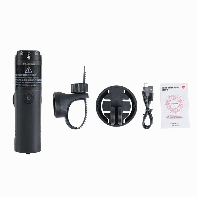 TO0UK拓刻山车灯路车ST-L12吊装前灯地公车夜骑灯80流明照明灯骑