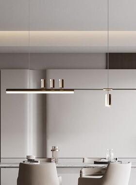 设计师款轻灯奢桌29839餐厅灯餐约现代一字简长条饭厅意式极简吧