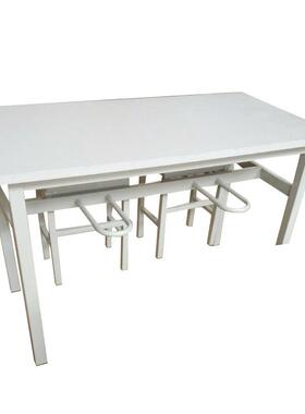 食堂餐椅套24527装餐桌凳课桌椅店铺长方饮桌形餐方桌