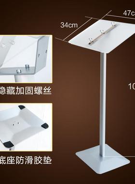 餐厅门口翻示页菜单示架XJ-A070A菜翻谱架立式合同页架活页公资料