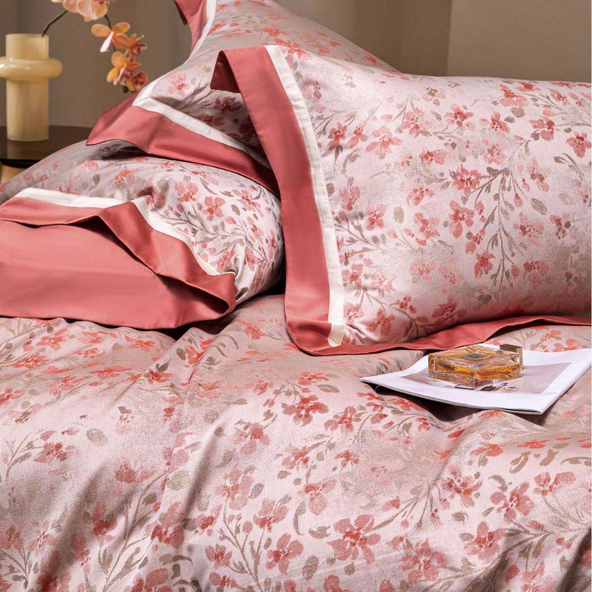 轻奢全棉织提花80支床长绒棉色件套纯棉高端被套单四样板LB房套件