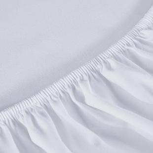 床酒全棉床笠ALC白色纯棉单支贡缎店宾馆布草民宿床上用品4060支