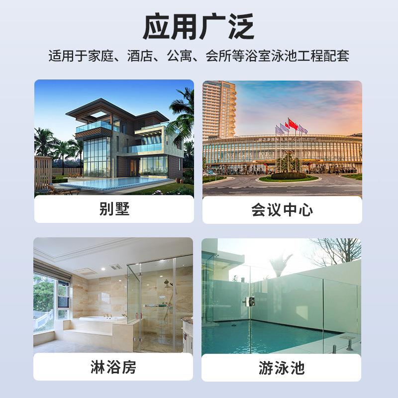 连锁酒页浴室专用玻璃门合实心网店格角浴度可调hcx-blj0不锈钢淋