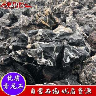 青龙缸鱼造景HHQLS-00石盆景假山石微景观造景石头石洗青酸龙石英