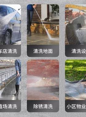 黑VAI猫壁挂机式用洗车超高压清洗机商洗车店静四级电机大功率音