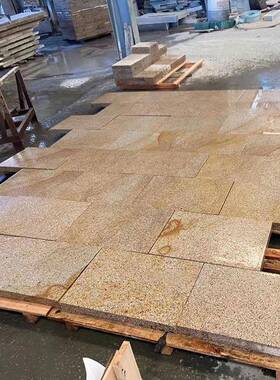 天然MVX石材灰黄锈石大理外墙石板老石路色庭院地园林石景观砖石