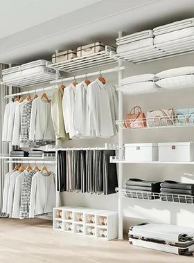 IL顶天立径地衣架3大口高承重地立式简易衣柜家用卧8F77HSTT9室三