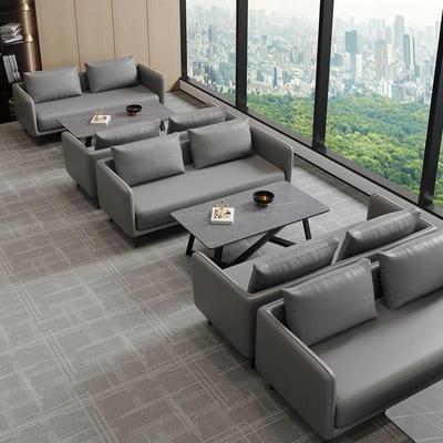 简约现代办沙型发茶几组合al123会休客商公务接待室息区小户办公