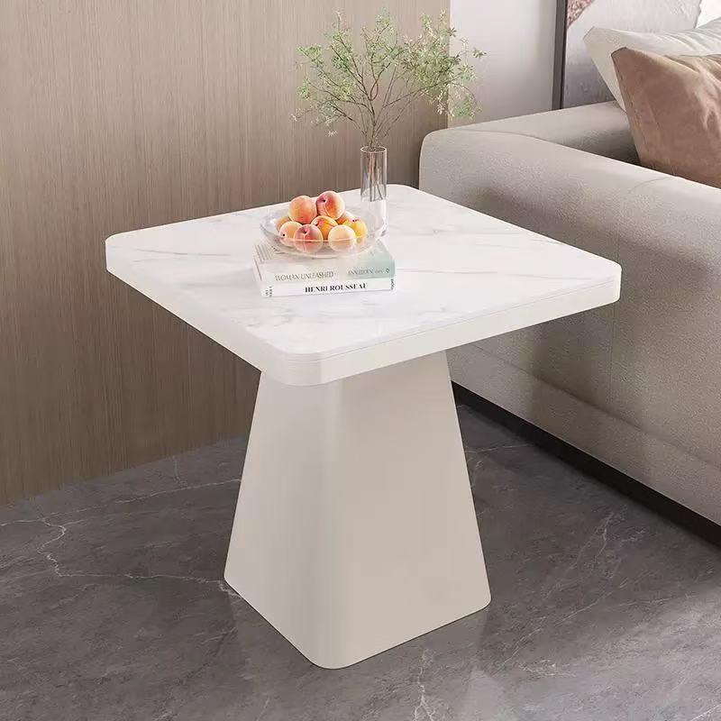 意式轻奢酒床店宾馆客子房沙边发几阳台小桌CIO卧室头方形岩板小