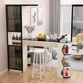 LE7065轻奢岩板吧台桌家用酒柜客厅隔断体玄关家用伸缩f转角一餐