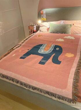 东南亚风格域风民宿单人F76HS9J6位沙发异套罩盖多功能布线毯