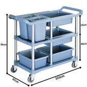 收餐车商用碗车垃圾向挂桶985酒轮店收饭店餐厅万子塑料可移动小