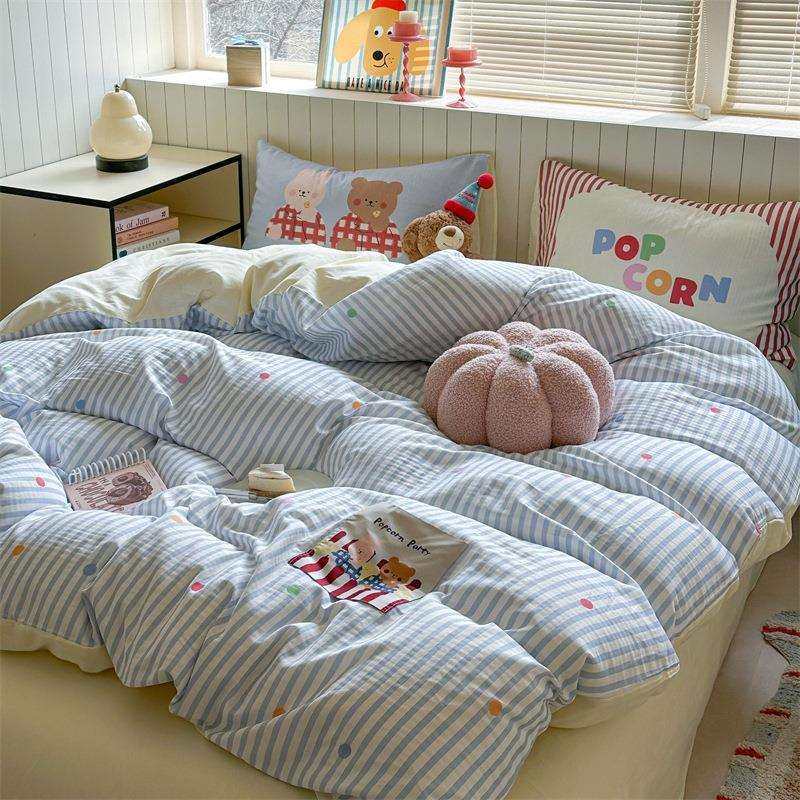 柔全棉双单层纱卡通条纹贴画三四件N套四季套软被床儿童床品,鲜花速递/花卉仿真/绿植园艺,其它园艺用品,淘宝优惠券,粉丝福利购,淘宝优惠卷