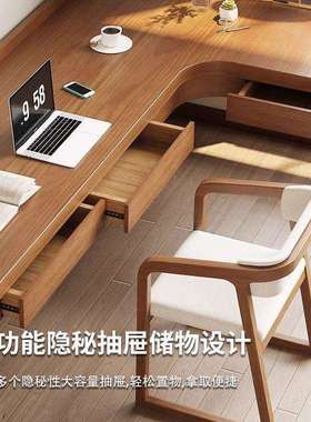 体转一角桌家用靠墙工习作台学桌卧室拐10041621角台式电脑桌书带