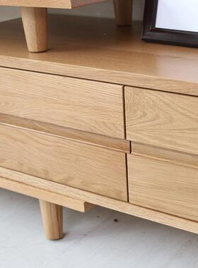 简现代实木地柜视29431听电视影视柜合组客厅多约柜功能收纳电视