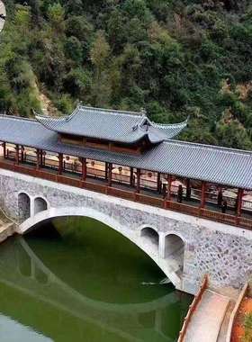 户凉亭文外化遮古建木制回廊室外走廊新农村中家式廊桥庭院96405