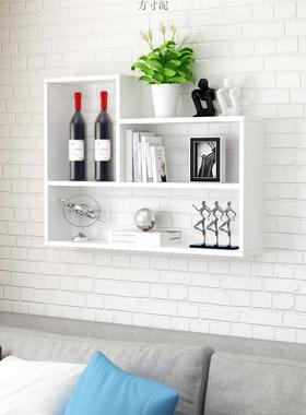 墙上置物架19703厨房吊柜约现挂代书隔板墙美甲墙架店铺装架简饰