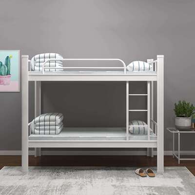 上下铺12343铁生架床学校公寓学双宿床加厚员工舍双人高低层铁艺