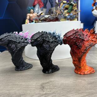 【升级涂装】gk手办 全树质材质 哥斯拉动漫半身头雕摆件礼物模型