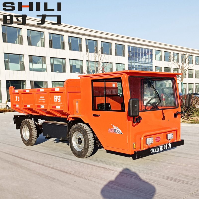 低矮款电动四轮自卸翻斗车工程工厂拉渣锂电四轮车电动四轮车厂家