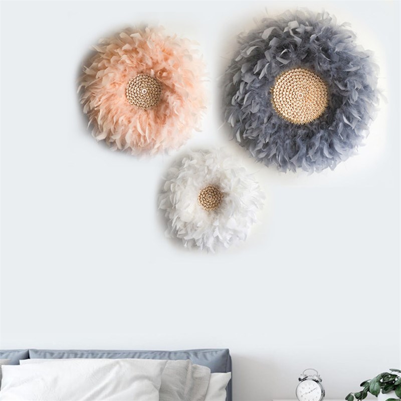 栾树花开。羽毛镜子玄关装饰画遮挡电表箱床头沙发背景墙民宿装饰