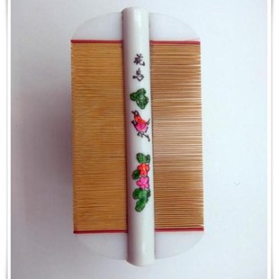 常州白象牌9细竹篦子虱子超密齿木梳子加密去头皮屑异物儿童