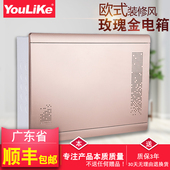 大号光纤入户布线弱息箱 多媒体集线箱暗装 尤立科欧式 家装