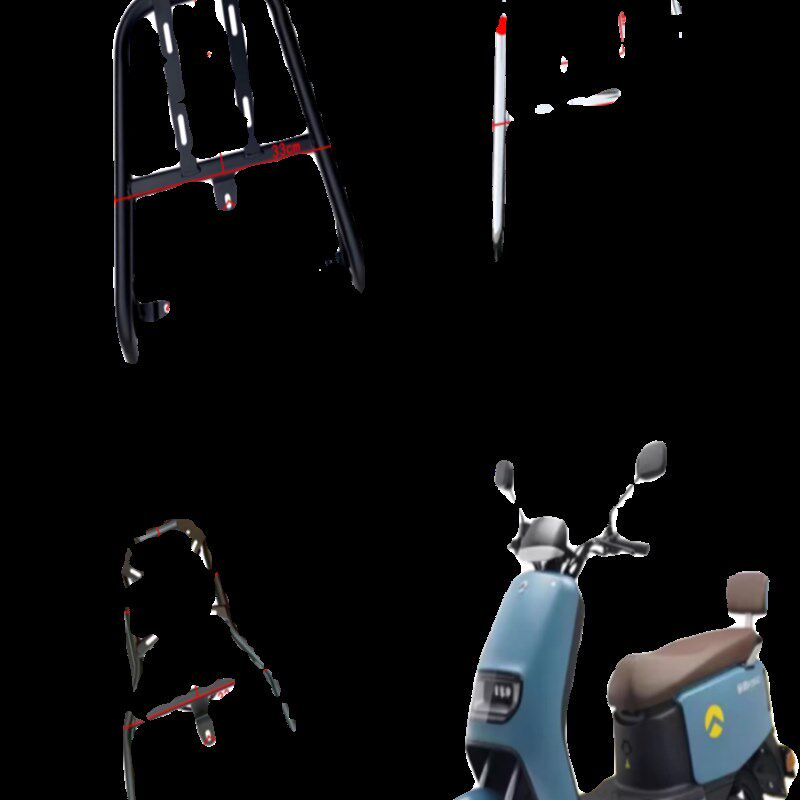 金箭电动车尾架后衣架保险杆外送保温尾箱固定架子外加粗加厚