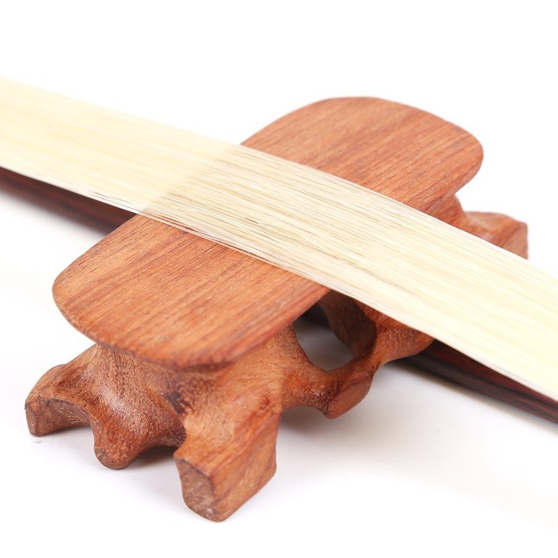 专业黑檀接柄新竹红二胡弓 仿紫檀二胡弓子 马尾二胡配件松香琴弦