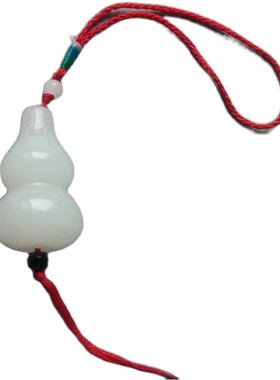 吉祥葫芦旺宅招财携带保平安白玉葫芦挂件手把件家居饰品