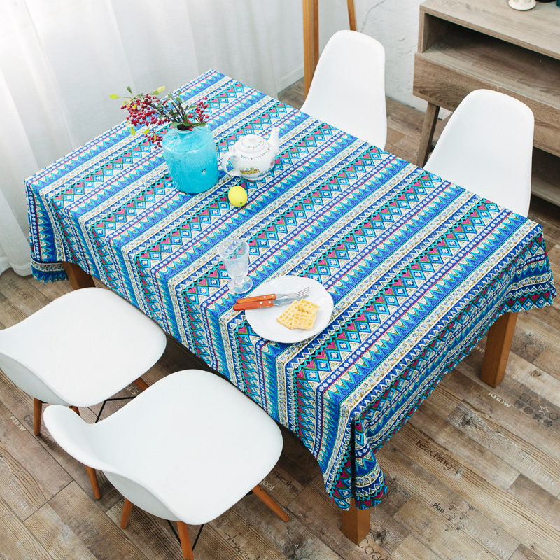棉麻波西米亚田园复古餐桌布民族风布料桌布茶几长方形圆桌布盖巾,居家布艺,桌布,淘宝优惠券,粉丝福利购,淘宝优惠卷